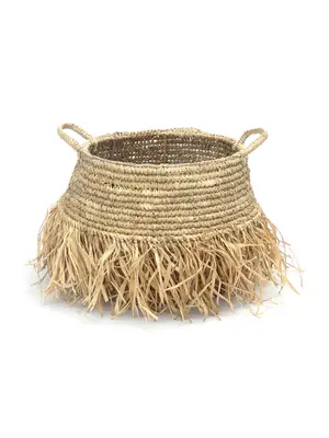 Bazar Bizar De Raffia Deluxe Mand - Naturel - M Bazar Bizar De Raffia Deluxe Mand - Naturel - M