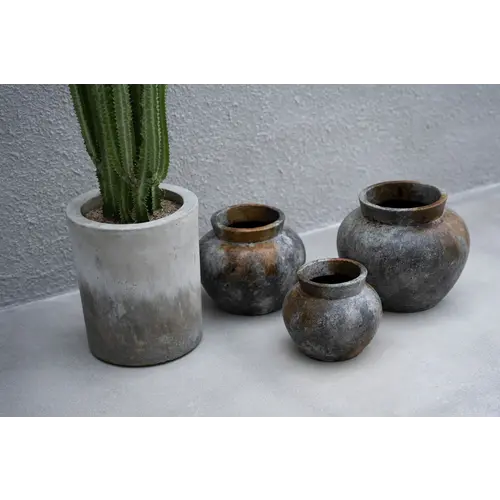 Bazar Bizar The Funky Vase - Antique Grey - M