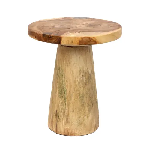 Bazar Bizar The Timber Conic Side Table - Natural - 50