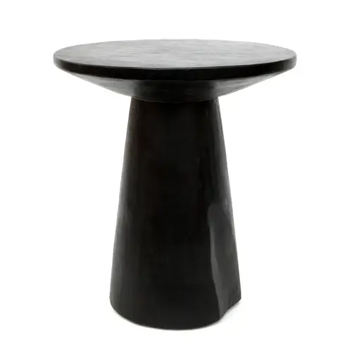 Bazar Bizar The Timber Conic Side Table - Black - 50