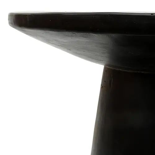 Bazar Bizar The Timber Conic Side Table - Black - 50