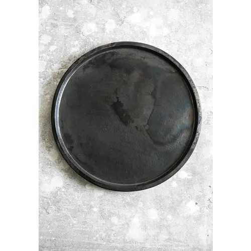 Bazar Bizar The Terracotta Burned Plate - Black - L