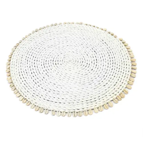 Bazar Bizar The Zeegras Shell Placemat - Wit