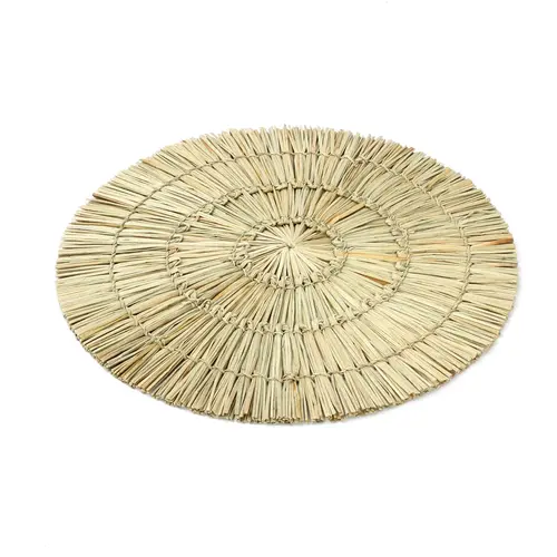 Bazar Bizar The Alang Alang Placemat - Round - Natural