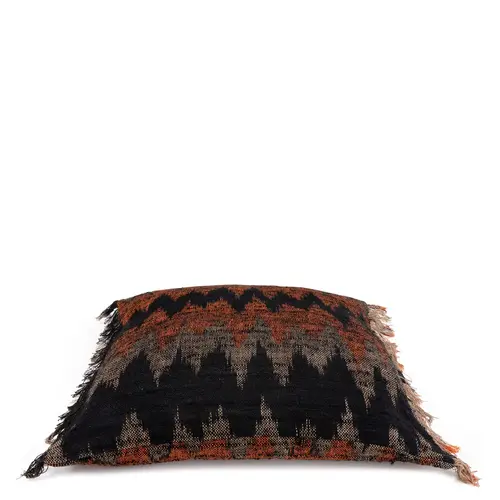 Bazar Bizar The Oh My Gee Cushion Cover - Black Orange - 60x60