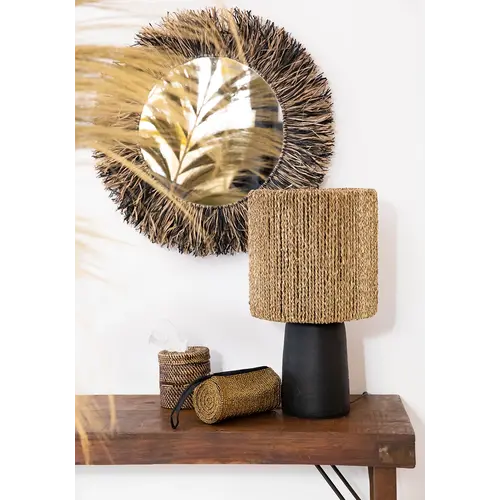 Bazar Bizar The Chalki Table Lamp - Black Natural