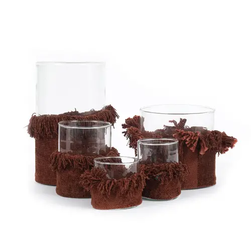 Bazar Bizar The Oh My Gee Candle Holder - Burgundy Velvet - XL