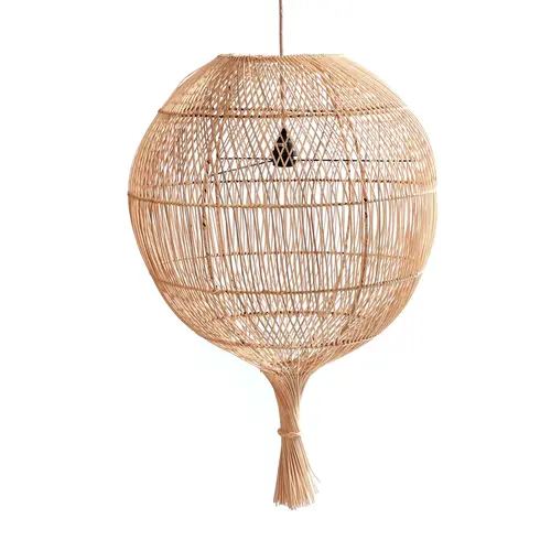 Bazar Bizar The Rattan Wonton Floor Lamp - Pendant - Natural