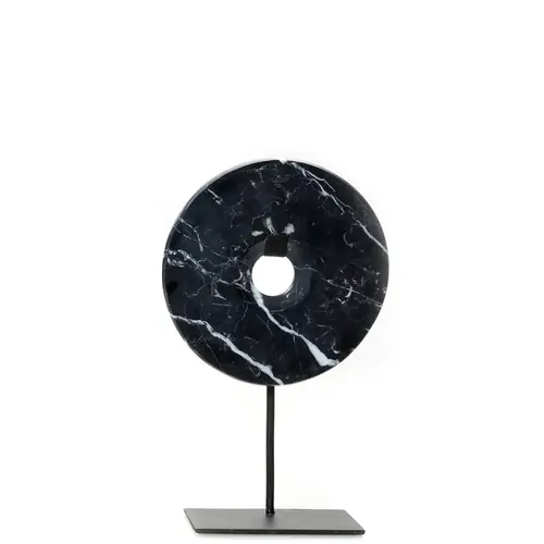 Bazar Bizar The Marble Disc on Stand - Black - M