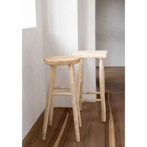 Bazar Bizar The Kedut Bar Stool - Natural