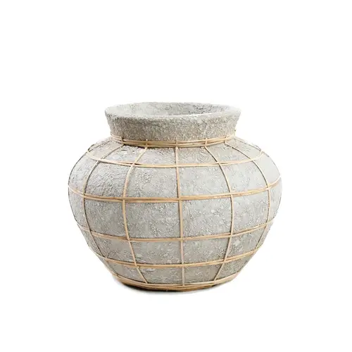 Bazar Bizar The Belly Vase - Concrete Natural - S