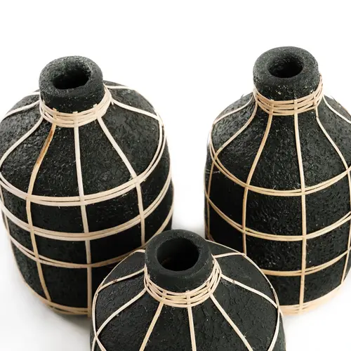 Bazar Bizar The Whoopy Vase - Black Natural - L