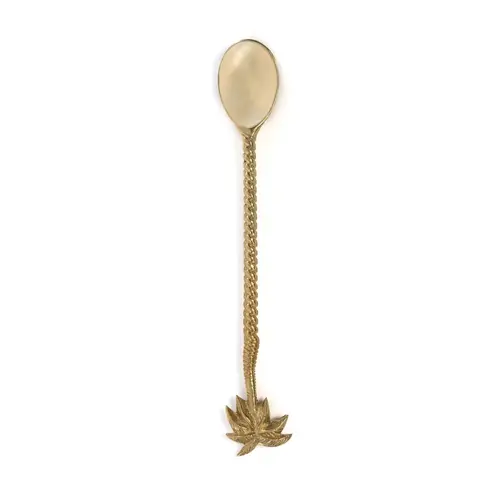 Bazar Bizar The Palm Tree Long Spoon - Gold