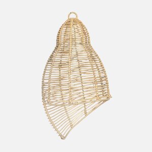 Uma Cantik Melaya Shell Rattan Lampshade