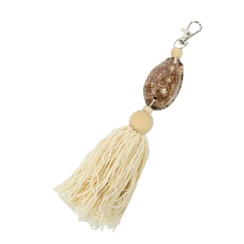 Bazar Bizar Sleutelhanger The Natural and Brown Cowrie Keychain