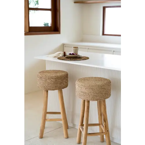 Bazar Bizar The Raffia Bar Stool