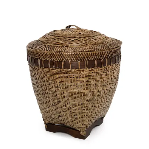 Bazar Bizar The Colonial Storage Basket - Natural Brown - M