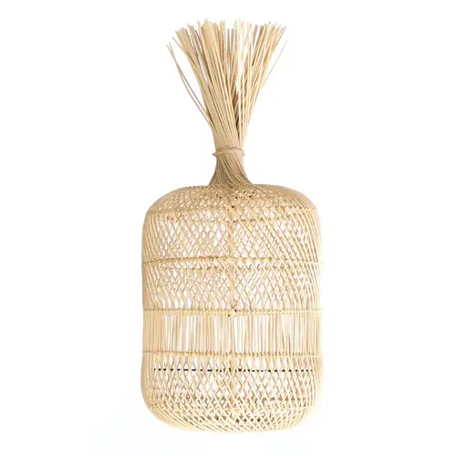 Bazar Bizar Vloerlamp - hanglamp the Rattan Dumpling - Natural