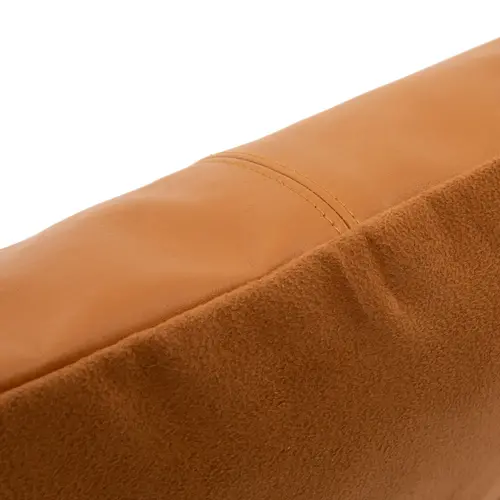 Bazar Bizar De Four Panel Leather Kussenhoes - Camel - 40x40