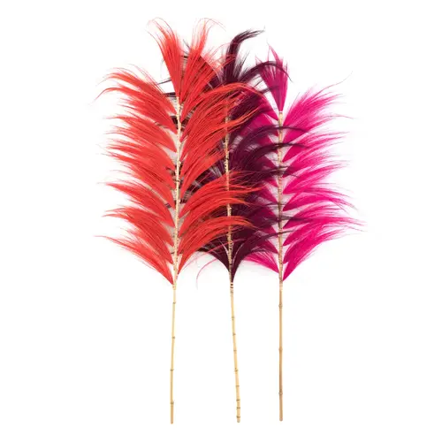 Bazar Bizar The Stunning Leaf - Hot Pink - Set of 6