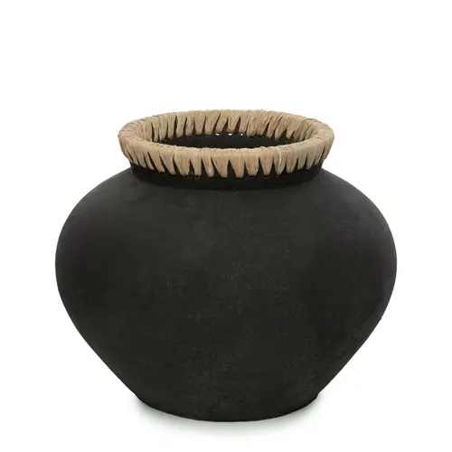 Bazar Bizar The Styly Vase - Black Natural - L