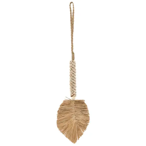 Bazar Bizar The Raffia Shell Tassel - Cream Natural