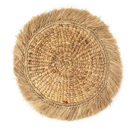 Bazar Bizar De Water Hyacinth Raffia Placemat - Naturel