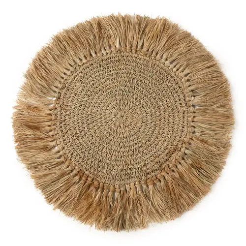 Bazar Bizar De Gehaakte Raffia Placemat - Naturel