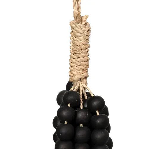 Bazar Bizar Tassel The Wooden Beads  - Zwart