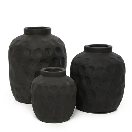 Bazar Bizar The Trendy Vase - Black - S