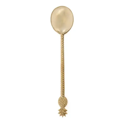 Bazar Bizar  The Pineapple Salad Spoon - Gold