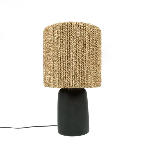 Bazar Bizar The Chalki Table Lamp - Black Natural