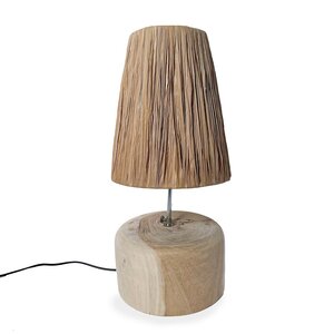 Bazar Bizar De Grass Teak Wood Table Lamp - Naturel