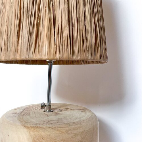 Bazar Bizar De Grass Teak Wood Table Lamp - Naturel