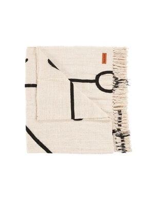 Bazar Bizar The Evil Eye Bedsprei - Natural Black