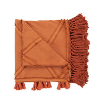 The Berber Bed Throw  - Terracotta