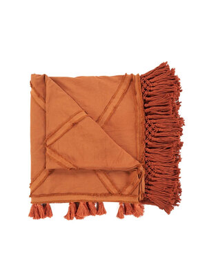Bazar Bizar The Berber Bed Throw  - Terracotta
