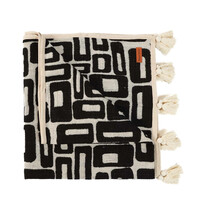 The Aztec Bed Throw - Natural Black