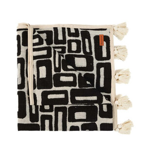 Bazar Bizar The Aztec Bed Throw - Natural Black