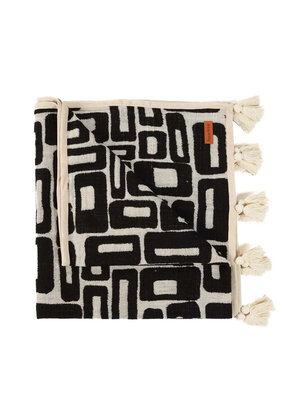 Bazar Bizar The Aztec Bed Throw - Natural Black