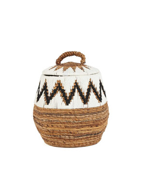 Bazar Bizar The Little Bay Beach Basket - Natural White - M
