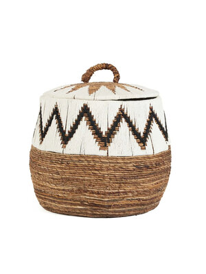 Bazar Bizar De Little Bay Beach Mand - Naturel Wit - L Bazar Bizar De Little Bay Beach Mand - Naturel Wit - L