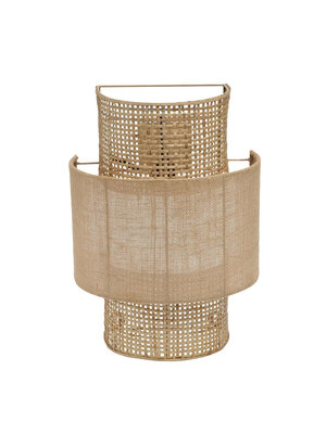 Bazar Bizar The Bolly Jute Wall Lamp - Natural - M Bazar Bizar The Bolly Jute Wall Lamp - Natural - M