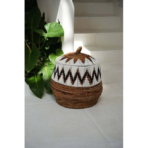 Bazar Bizar De Little Bay Beach Mand - Naturel Wit - L