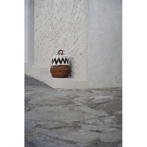 Bazar Bizar De Little Bay Beach Mand - Naturel Wit - S Bazar Bizar De Little Bay Beach Mand - Naturel Wit - S