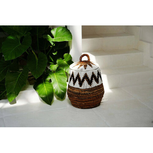 Bazar Bizar De Little Bay Beach Mand - Naturel Wit - S Bazar Bizar De Little Bay Beach Mand - Naturel Wit - S
