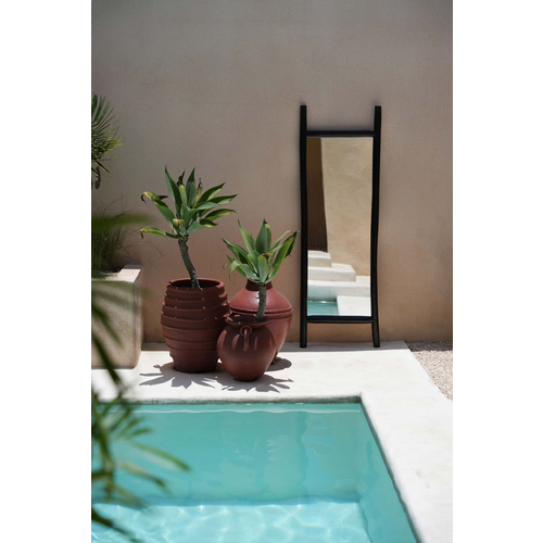 Bazar Bizar Spiegel The Tulum Dressing Room  - Zwart