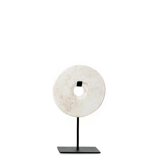 Bazar Bizar The Marble Disc op Standaard - Wit - S Bazar Bizar The Marble Disc op Standaard - Wit - S