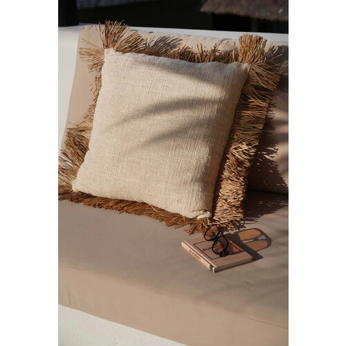 Bazar Bizar Kussen Saint Tropez  - Natural Wit - L