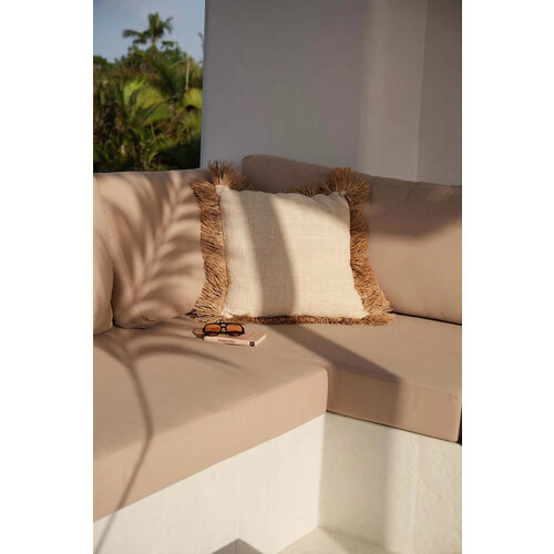 Bazar Bizar Kussen Saint Tropez  - Natural Wit - L